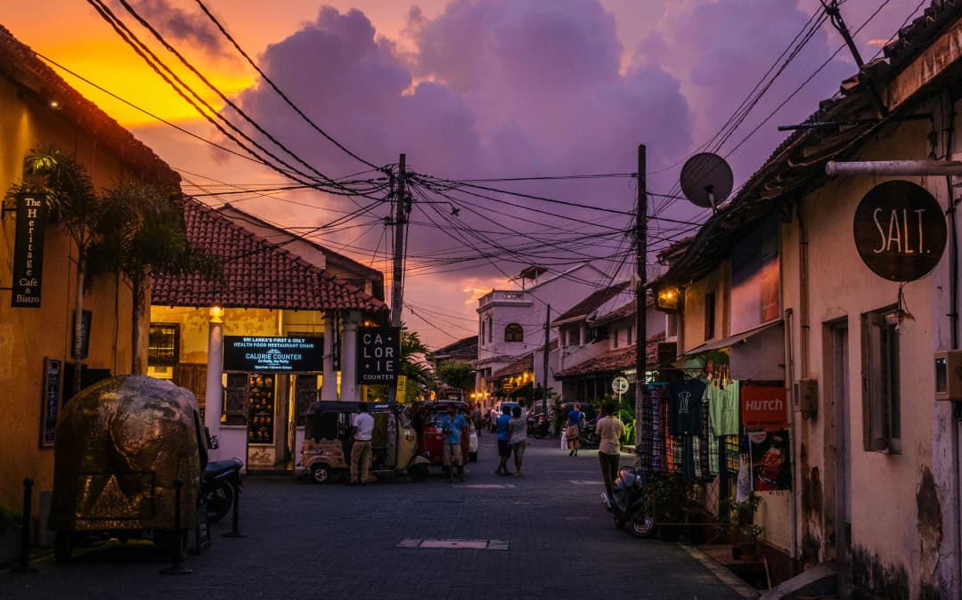 Sunset at Old Dutch fort, Galle by Chathura indika