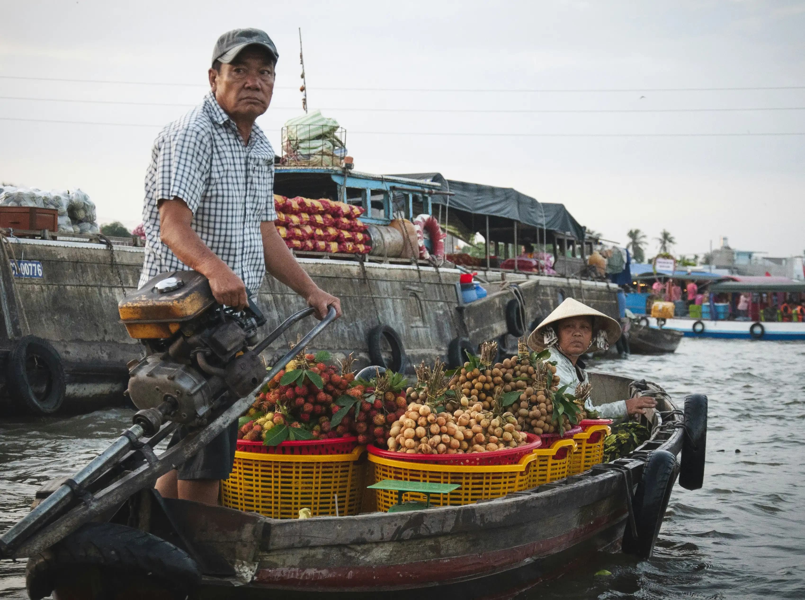 Mekong River floating market