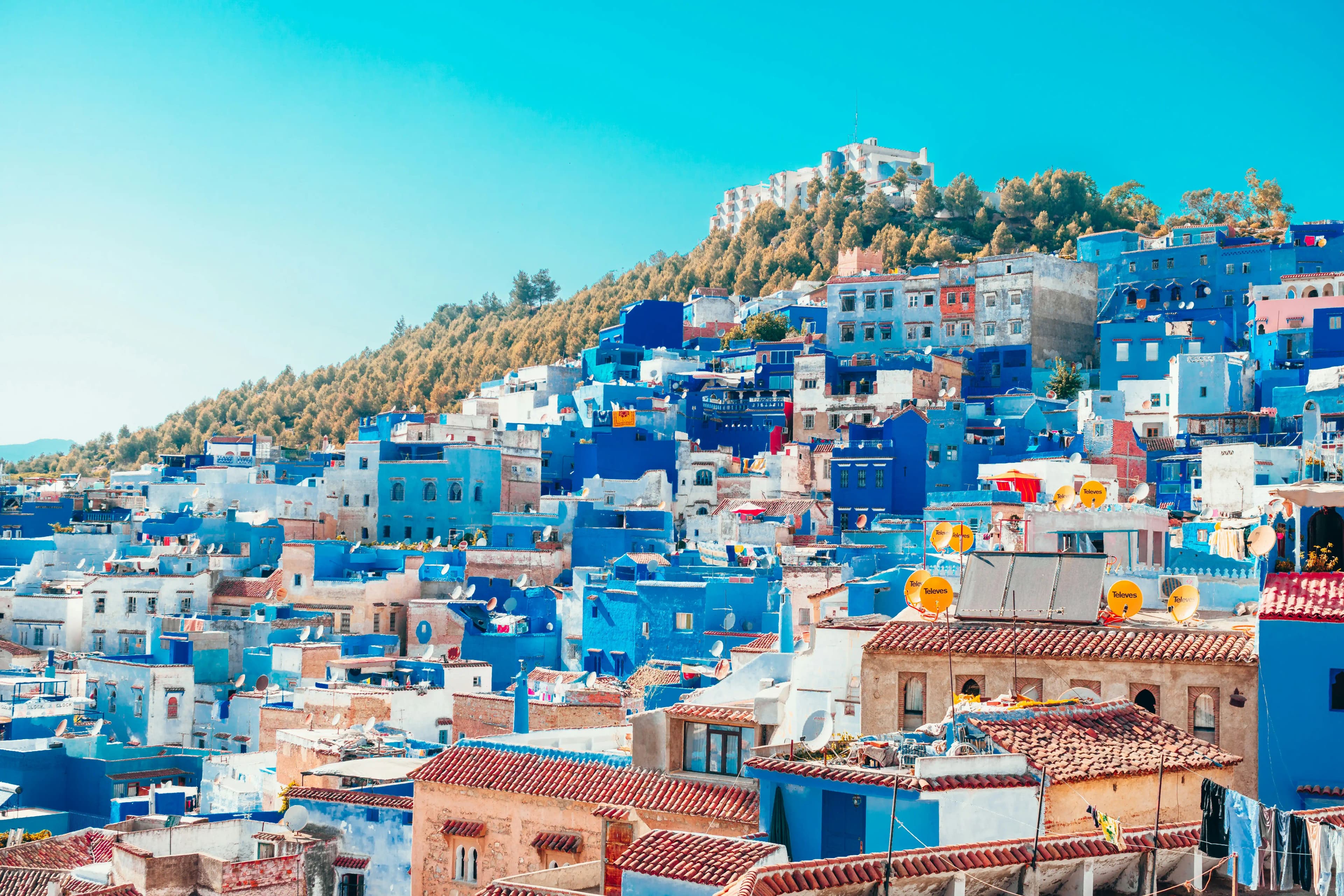 city of blue Chefchaouen, Morocco