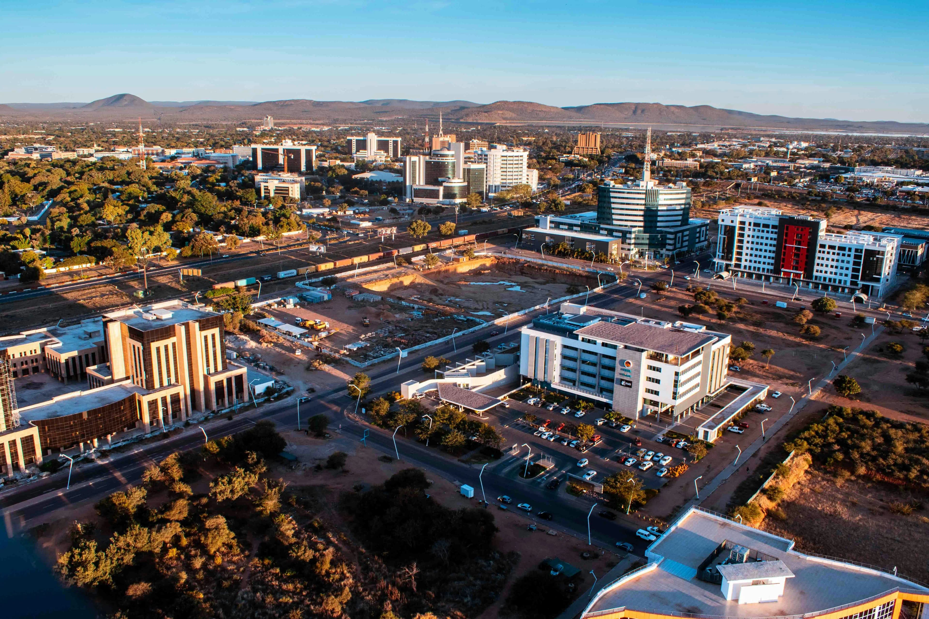 Central district in Gaborone, Botswana