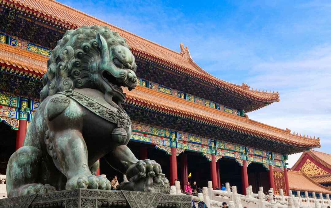 The The Hall of Supreme Harmony, the largest hall within the Forbidden City in Beijing