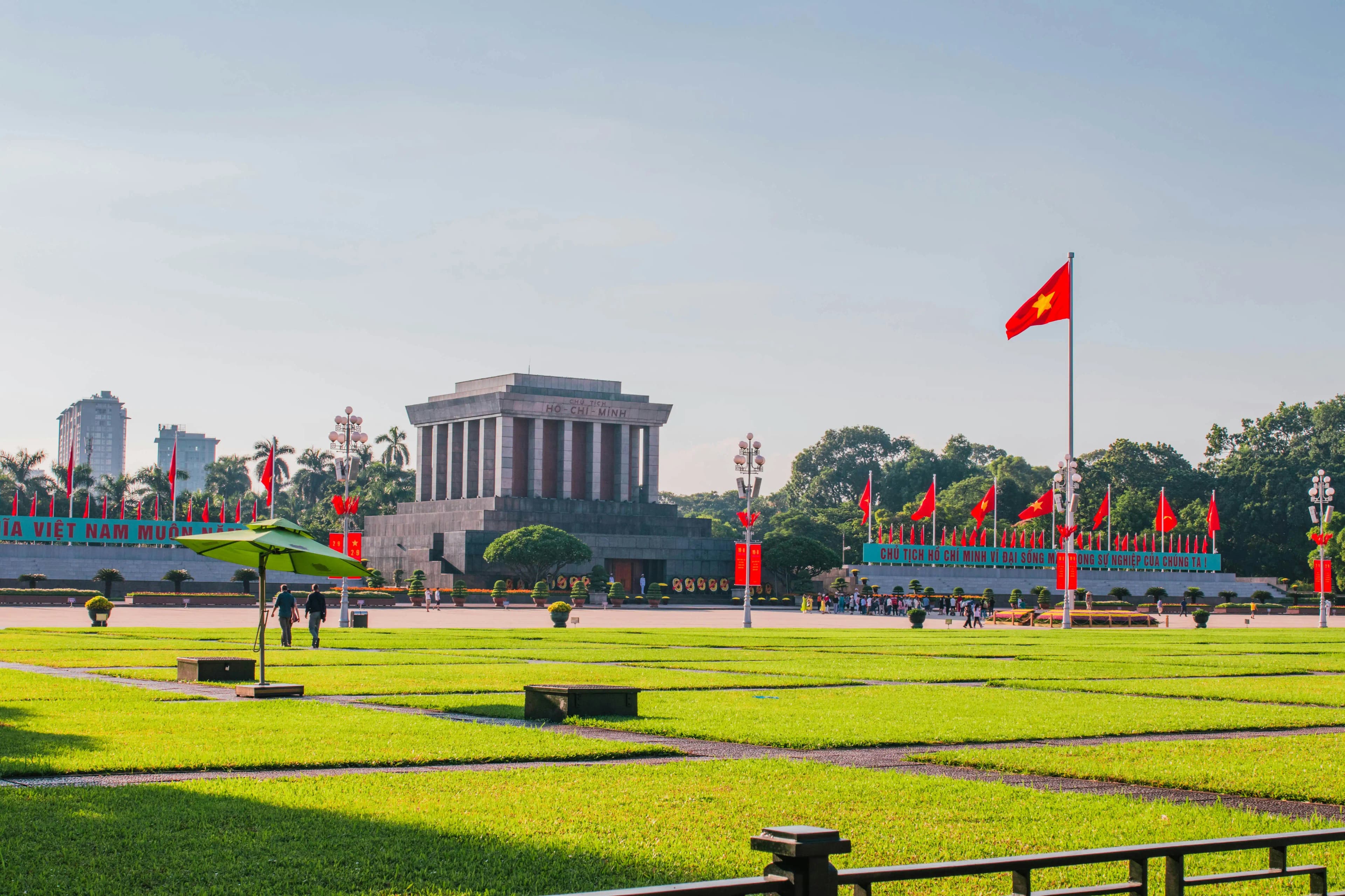Ho Chi Minh Mausoleum in Ba Dinh district, Hanoi
