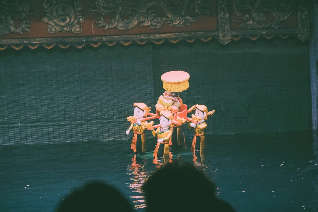 Water Puppet show in Thang Long Water Puppet Theatre