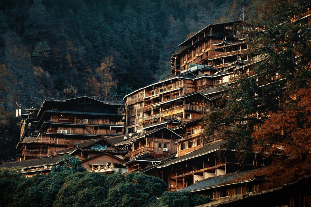 old building in Fanjingshan mountain